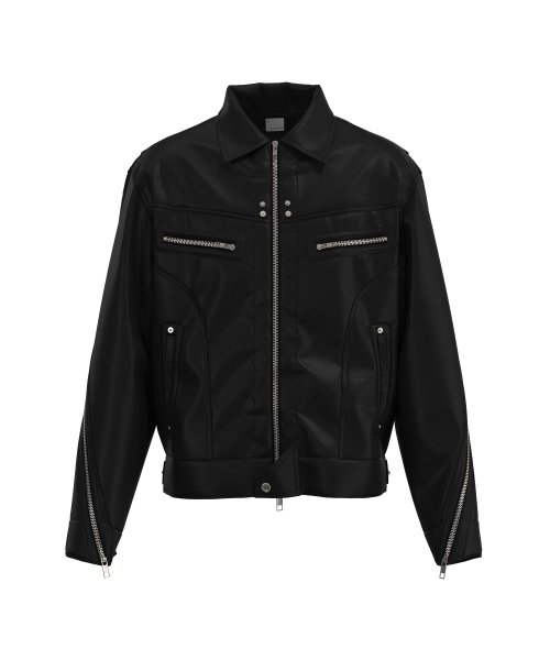 NEXTDOORLIPS ZIPPER TRUCKER JACKET