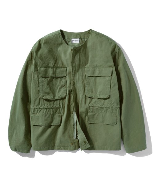 Хлопковый жакет с защипами MJK116 [KHAKI]
