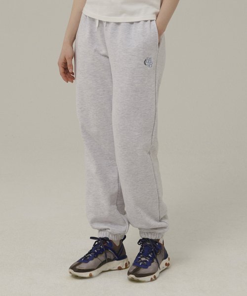 Спортивные джоггеры из футера [White Melange]