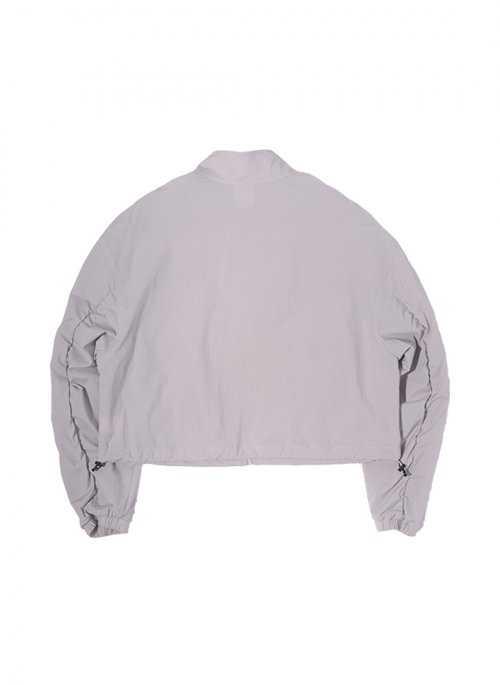 Женская укороченная куртка из нейлона-жатки (Grey)