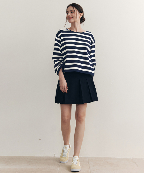 Футболка в полоску с бантом Stripe Navy
