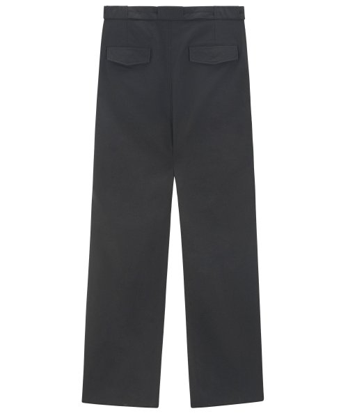 Belted Pocket Wide штаны - черный