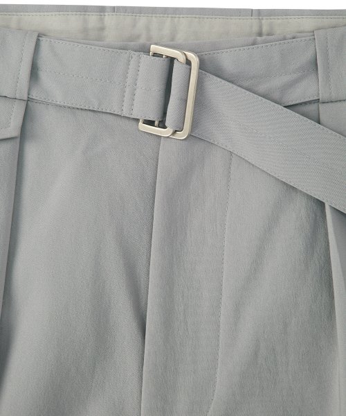 Belted Pocket Wide штаны - серый
