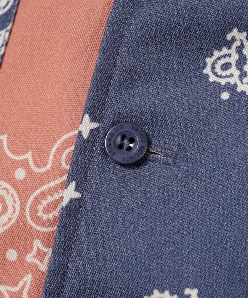 23 PAISLEY WASHED TWILL куртка ORANGE/темно-синий