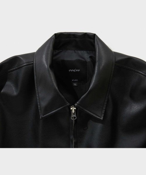 Кожаная куртка на молнии (Black)