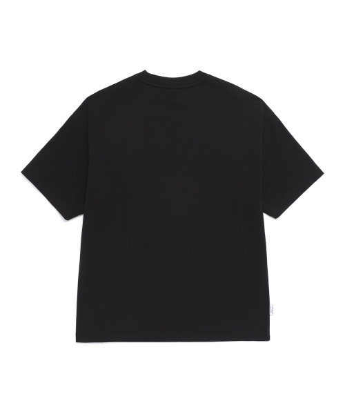 Футболка полуоверсайз N265UTS909 из хлопка супима BLACK