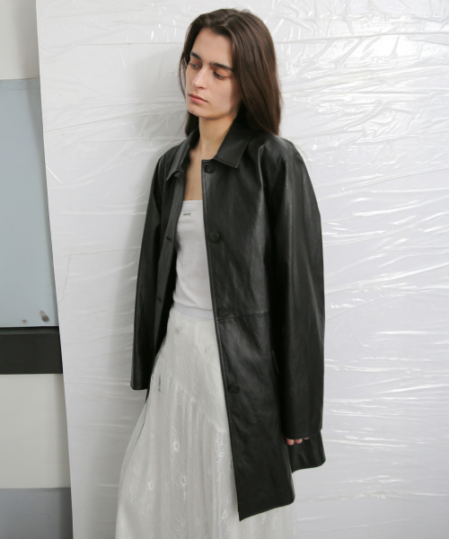 Faux Leather Half куртка - чёрный