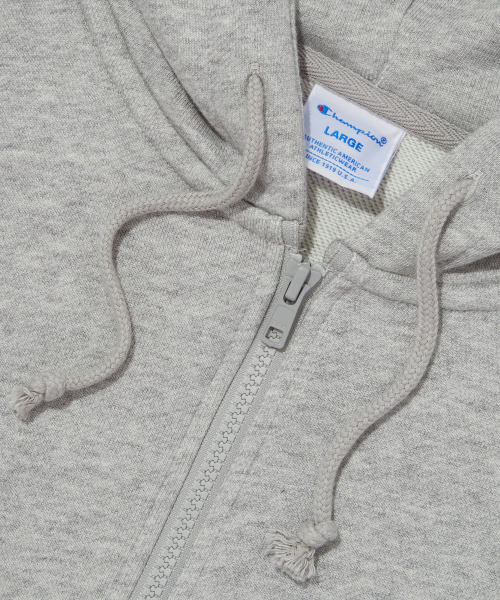 Базовое худи на молнии с C-логотипом Normal Grey