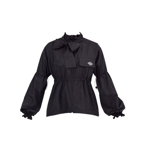 Блестящая ветровка оверсайз (Black)