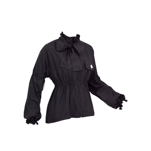 Блестящая ветровка оверсайз (Black)