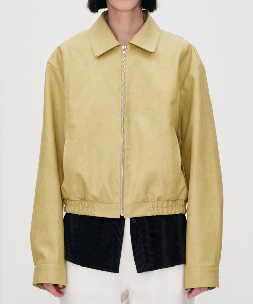 ZIPPED WORK BOMBER куртка BISQUE YELLOW