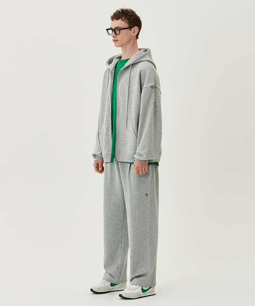 Широкие брюки DD со складками (Grey)