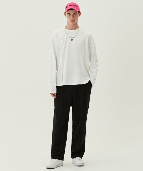 Широкие брюки DD Pin-Tuck [Black]
