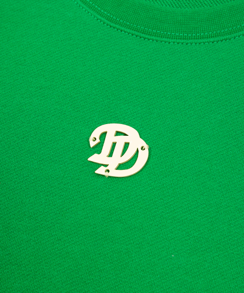 Свитшот с металлическим логотипом Signature Green