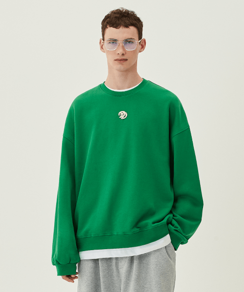 Свитшот с металлическим логотипом Signature Green