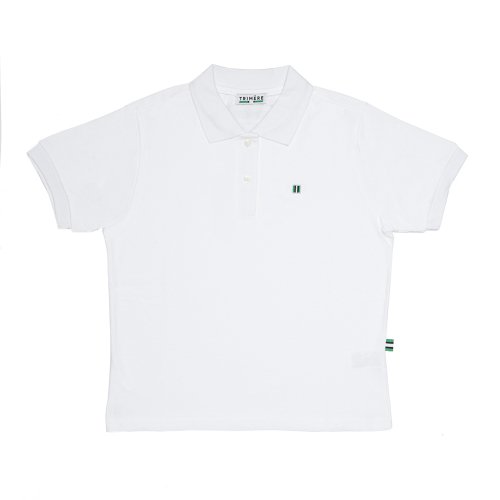 Женское поло с патчем F/L WOMAN WHITE