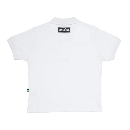 Женское поло с патчем F/L WOMAN WHITE