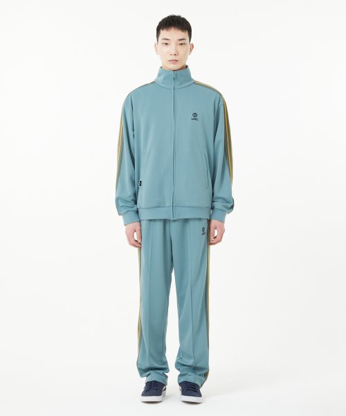 SIDE STRIPED JERSEY TRACK топ серый mint