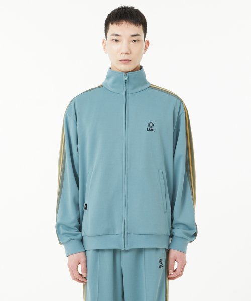 SIDE STRIPED JERSEY TRACK топ серый mint