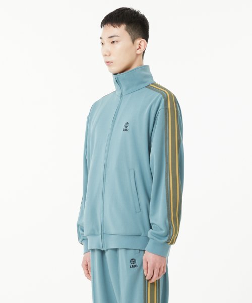 SIDE STRIPED JERSEY TRACK топ серый mint