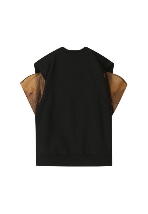 [Женский] Жилет Sheer anorak patched vest _RQVAS22531BKX