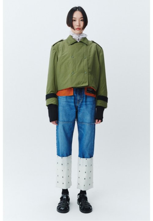 Женский укороченный тренч Padded crop trench coat_RQCAS22552KHX
