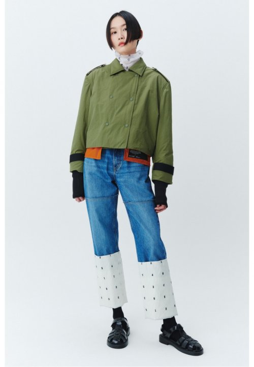 Женский укороченный тренч Padded crop trench coat_RQCAS22552KHX
