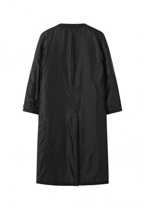[Женское] Пальто Inside-out Round Neck long Coat (Over Fit)_RQCAW22593BKX
