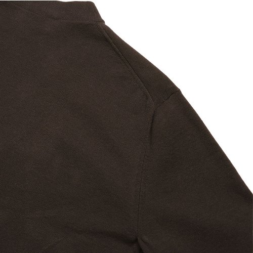 Essential Half Milano Cardigan (Brown)