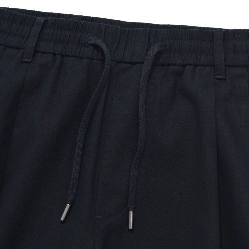 Свободные льняные брюки на резинке Navy
