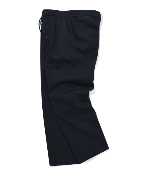 Свободные льняные брюки на резинке Navy