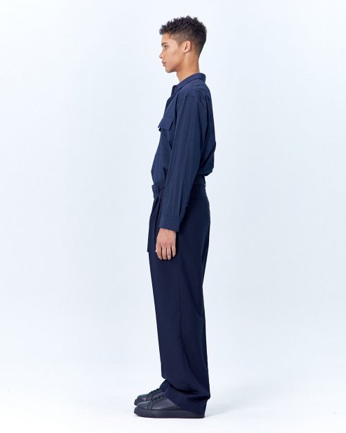 Широкие тропические брюки Navy