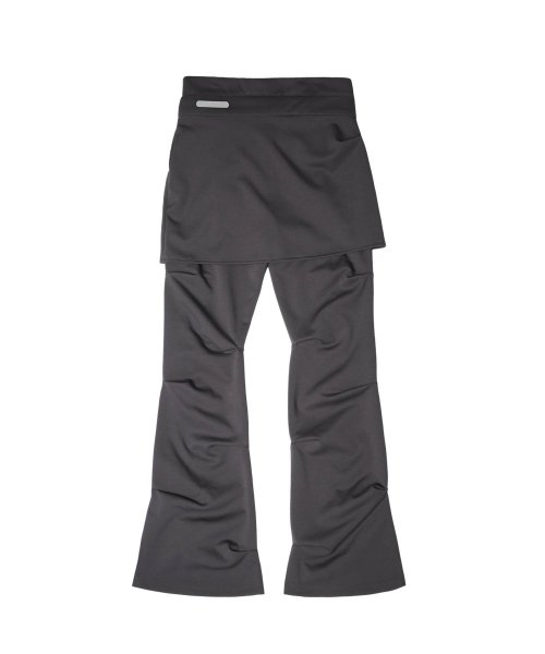 MUSINSA | OJOS Wrap Over Tuck Pants / Charcoal