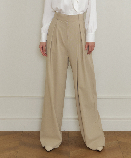 Monet широкий slacks (beige)