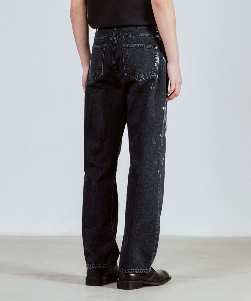 51067 CONE INK SPLATTER JEANS широкий прямой