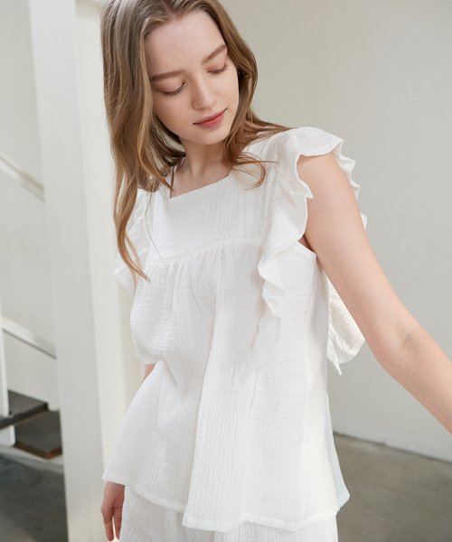 Пижамный комплект Emma из хлопка - White