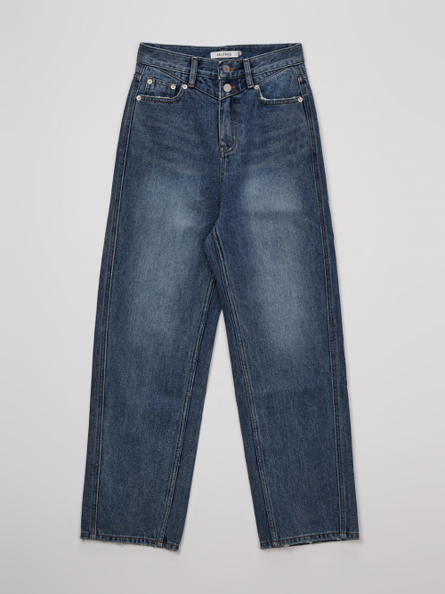 YOKE DETAIL STRAIGHT дenim PANTS_BLUE