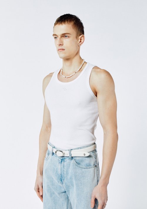 세비지(SAVAGE) Logo Sleeveless Top - White - 사이즈 & 후기 | 무신사