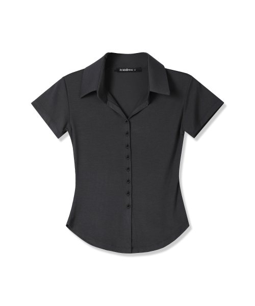 Sopy Collar Short-Sleeve BLACK thumbnail 8