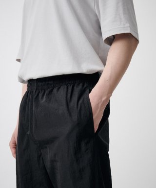 MUSINSA STANDARD ナイロンワイドストリングパンツ [ブラック] - 無印スタンダード 画像 5