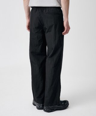 MUSINSA STANDARD ナイロンワイドストリングパンツ [ブラック] - 無印スタンダード 画像 3