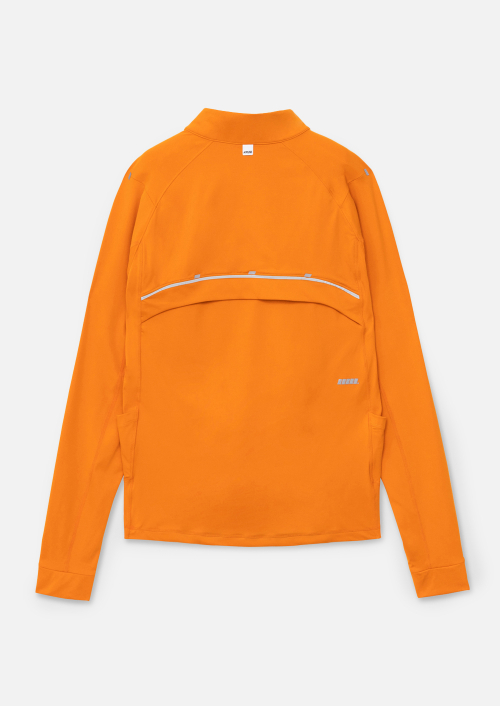 MENS PACER HALF-ZIP T SHIRTS_ORANGE