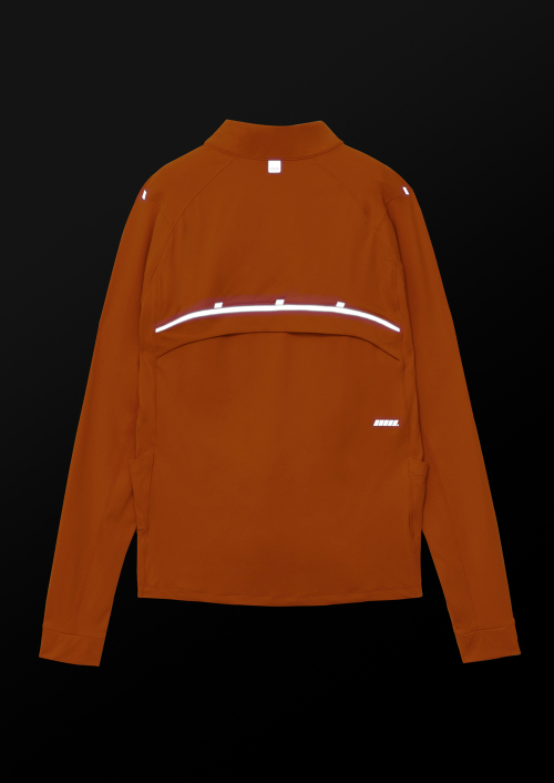 MENS PACER HALF-ZIP T SHIRTS_ORANGE