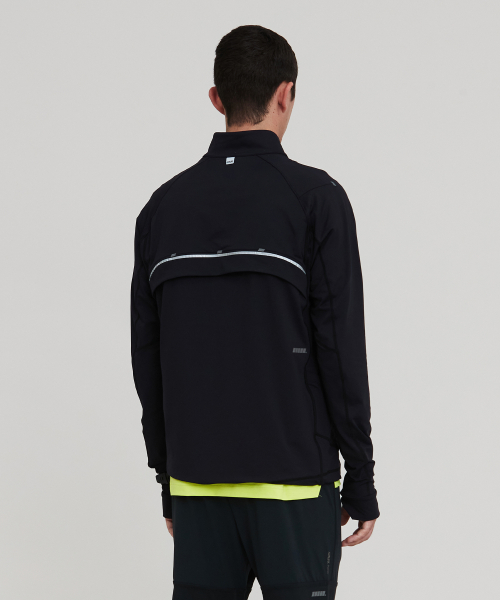 MENS PACER HALF-ZIP T SHIRTS_BLACK