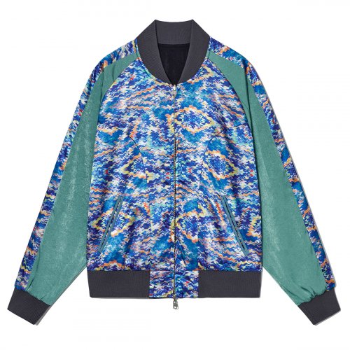 Psychedelic Blouson (Navy/Olive)