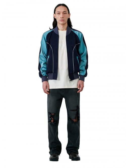 Psychedelic Blouson (Navy/Olive)
