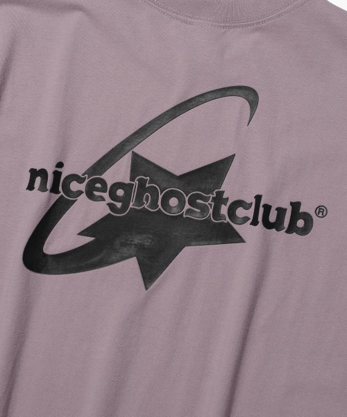 MUSINSA | NICE GHOST CLUB Shooting Star Logo T-Shirt_Purple 
