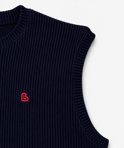 Повседневный вязаный жилет [Navy]