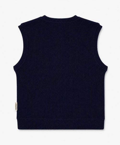Повседневный вязаный жилет [Navy]