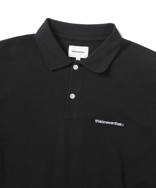 MUSINSA | thisisneverthat® T-Logo S/S Jersey Polo Black